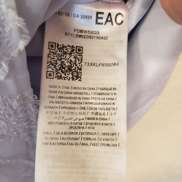 Guess By Marciano Frayed Romper, Size S, Blue - Picture 11 of 16